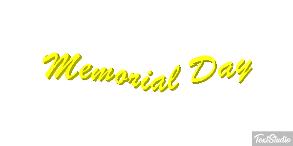 Memorial Day Text effect