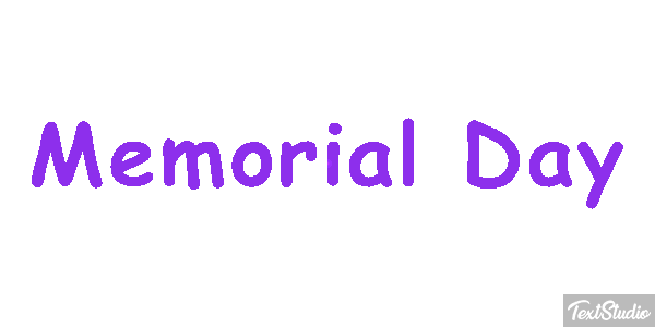 Memorial Day Text effect