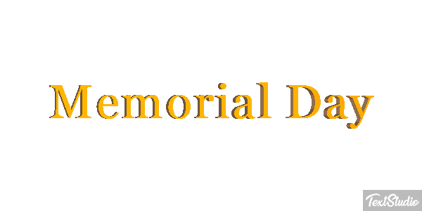 Memorial Day Text effect