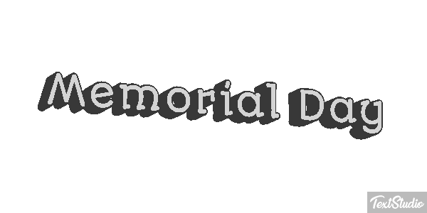 Memorial Day Text effect