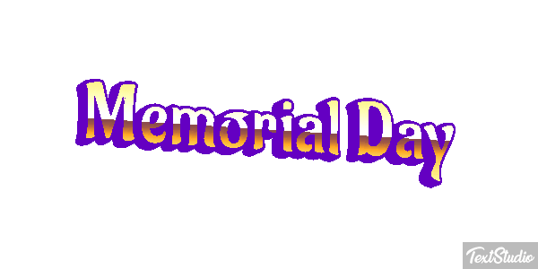 Memorial Day Text effect