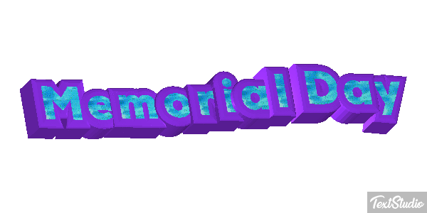 Memorial Day Text effect