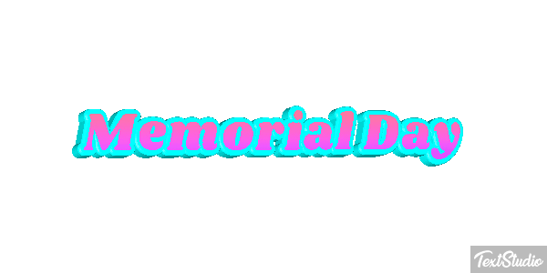 Memorial Day Text effect