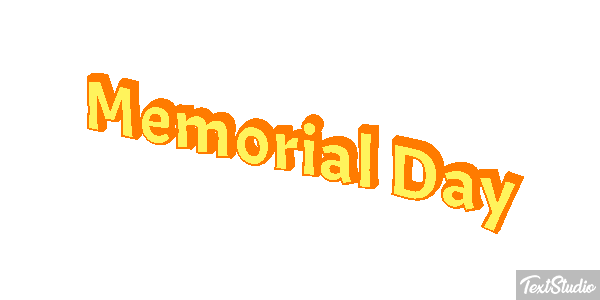 Memorial Day Text effect