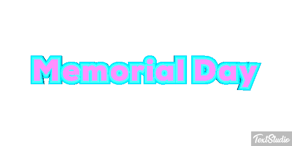 Memorial Day Text effect