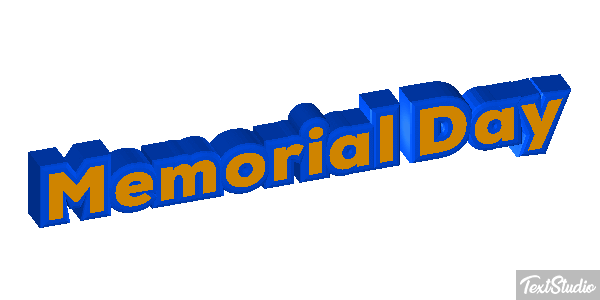 Memorial Day Text effect