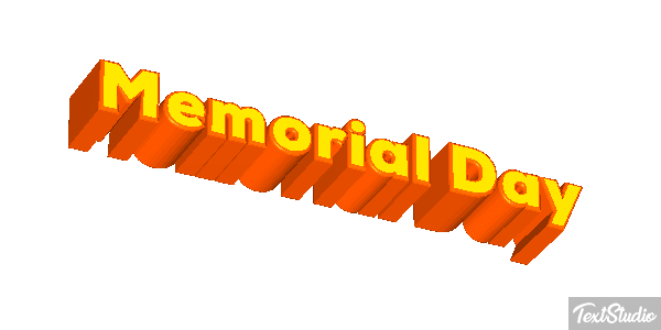 Memorial Day Text effect