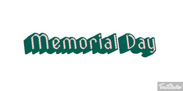 Memorial Day Text effect