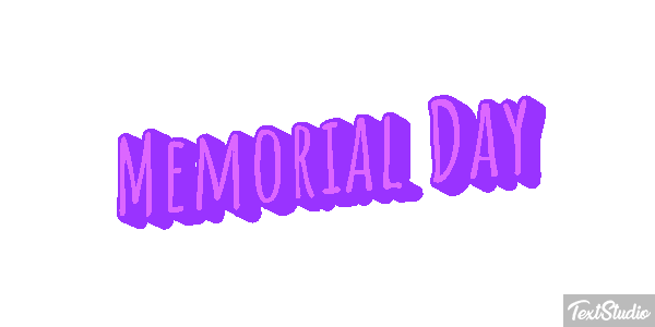 Memorial Day Text effect