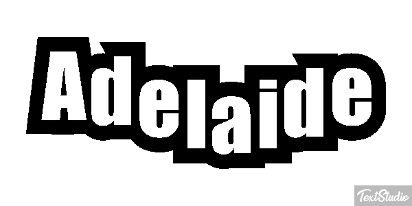 Adelaide Effetto testo