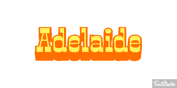 Adelaide Effetto testo