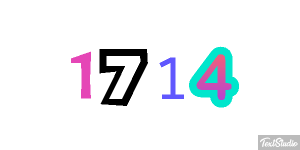1714 テキスト効果
