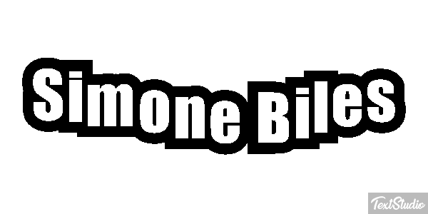 Simone Biles Text effect