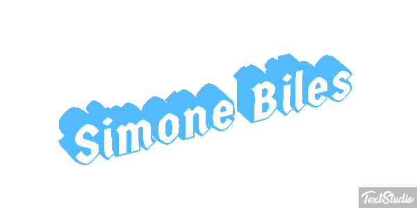Simone Biles Text effect