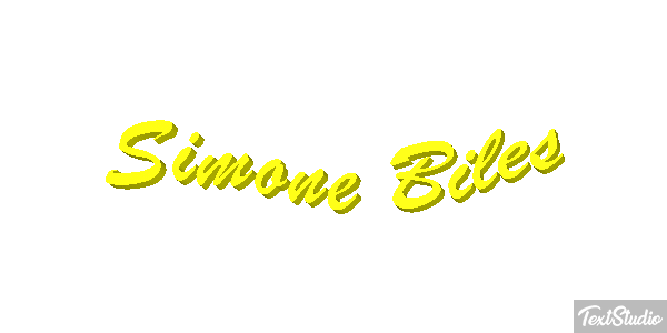 Simone Biles Text effect
