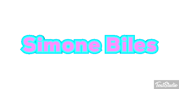 Simone Biles Text effect