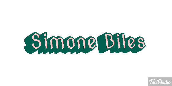 Simone Biles Text effect