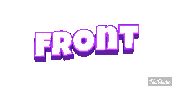Front Efecto de texto