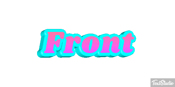 Front Efecto de texto