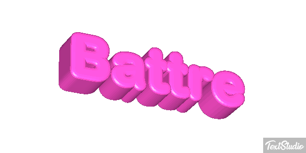 Battre Effet de texte