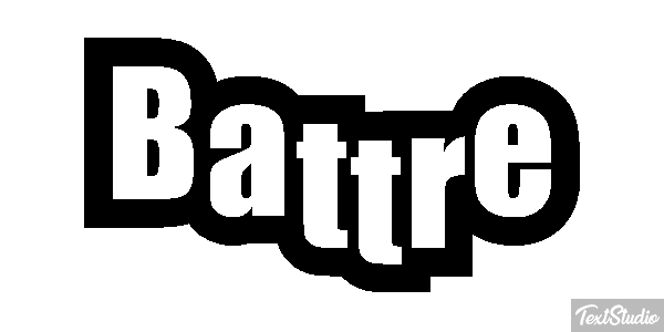 Battre Effet de texte