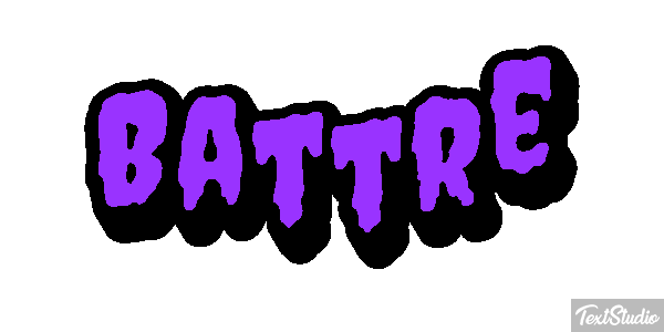 Battre Effet de texte