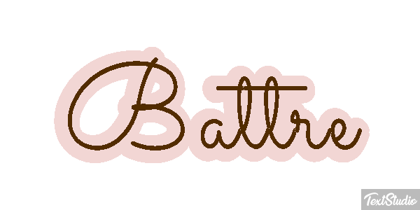 Battre Effet de texte