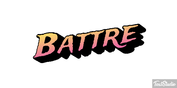 Battre Effet de texte