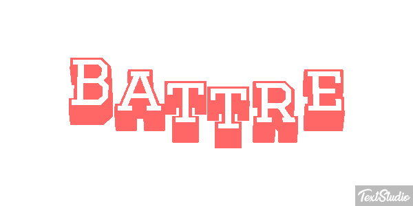 Battre Effet de texte