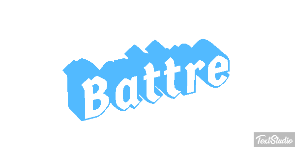 Battre Effet de texte