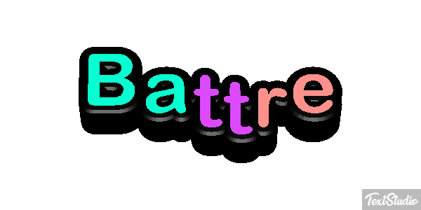 Battre Effet de texte