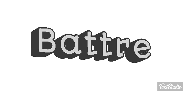 Battre Effet de texte