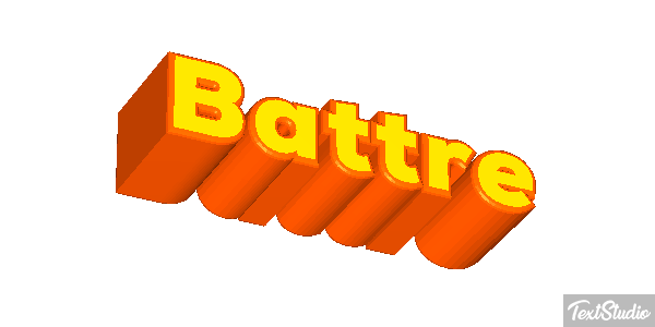 Battre Effet de texte