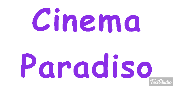 Cinema Paradiso Effetto testo
