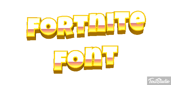 Fortnite Font Efeito do texto