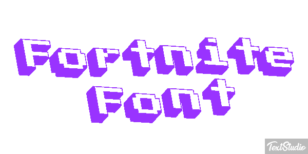 Fortnite Font Efeito do texto