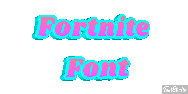Fortnite Font Efeito do texto
