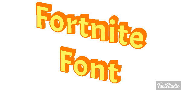 Fortnite Font Efeito do texto
