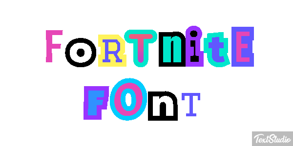 Fortnite Font Efeito do texto