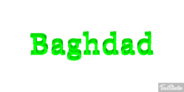 Baghdad Texteffekt