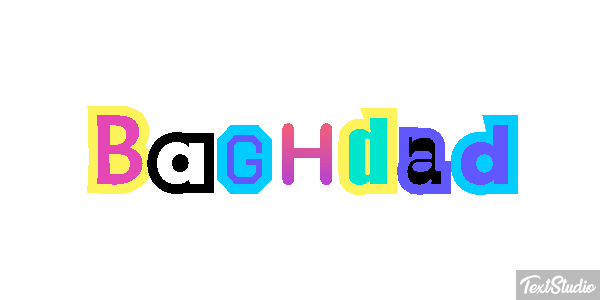 Baghdad Texteffekt