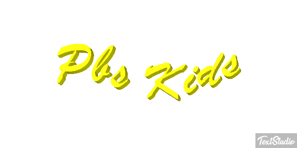 Pbs Kids Text effect