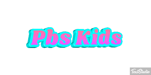 Pbs Kids Text effect