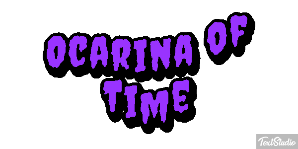 Ocarina of Time Tekst effect