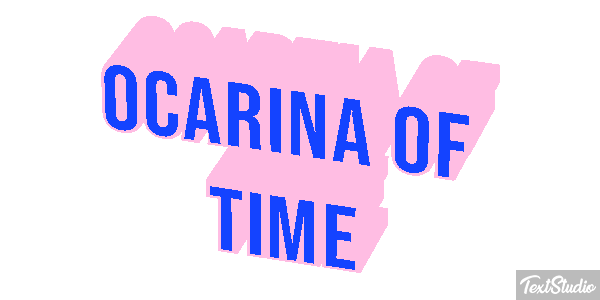 Ocarina of Time Tekst effect