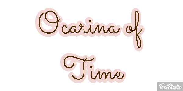 Ocarina of Time Tekst effect