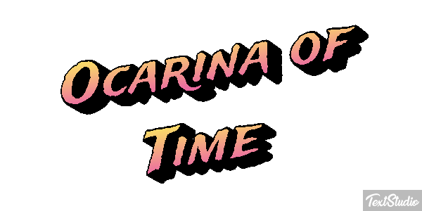 Ocarina of Time Tekst effect