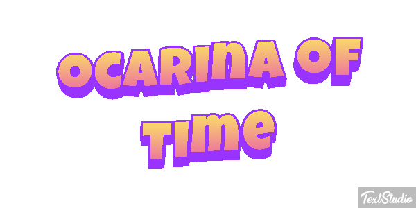 Ocarina of Time Tekst effect