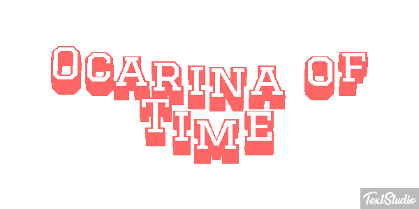 Ocarina of Time Tekst effect
