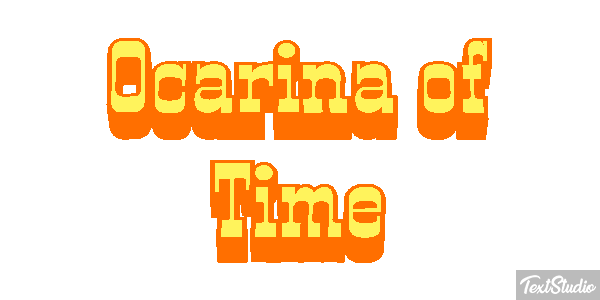 Ocarina of Time Tekst effect